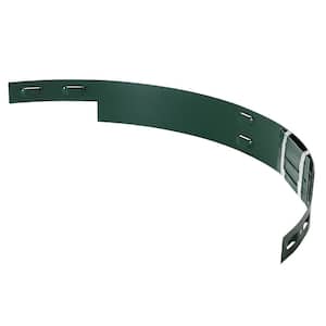 4 ft. 14-Gauge Pre-curved Green Steel Tree Ring Section
