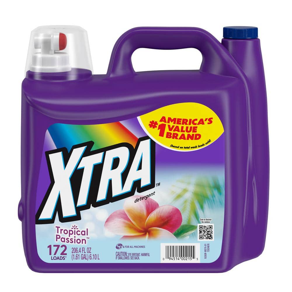 Xtra Tropical Passion 206.4oz Liquid Laundry Detergent +OxiClean Odor