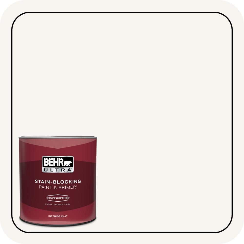 1 qt. Home Decorators Collection #HDC-CT-18G Cotton Ball Extra Durable Flat Interior Paint & Primer price history on PriceWatchPro