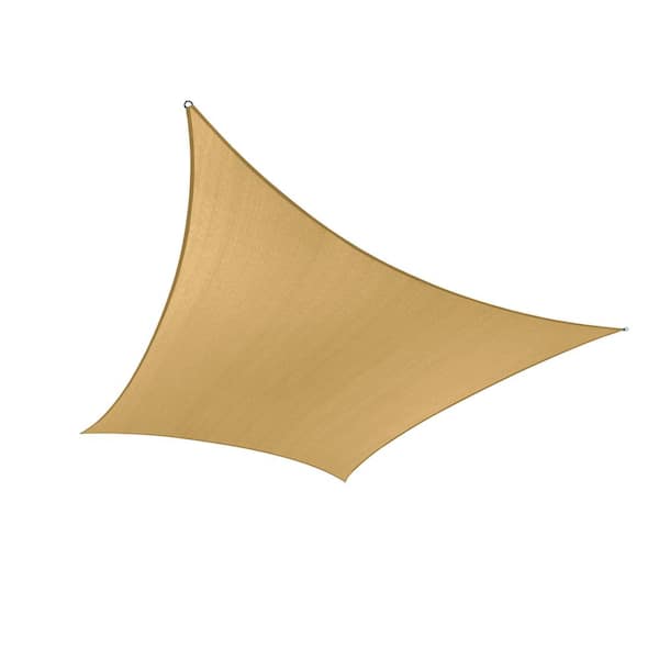 14 ft. x 20 ft. Sand Rectangle Sun Shade Sail Canopy Fabric Cloth