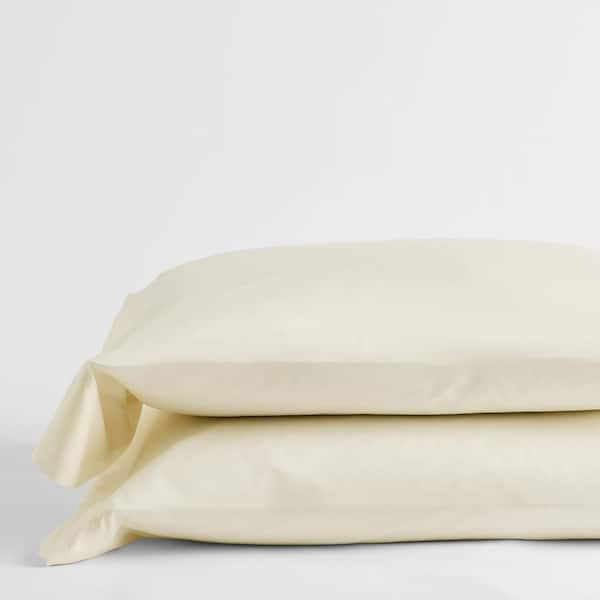 The Company Store Legends Hotel Ivory 300-Thread Count TENCEL Lyocell Sateen Standard Pillowcase (Set of 2)