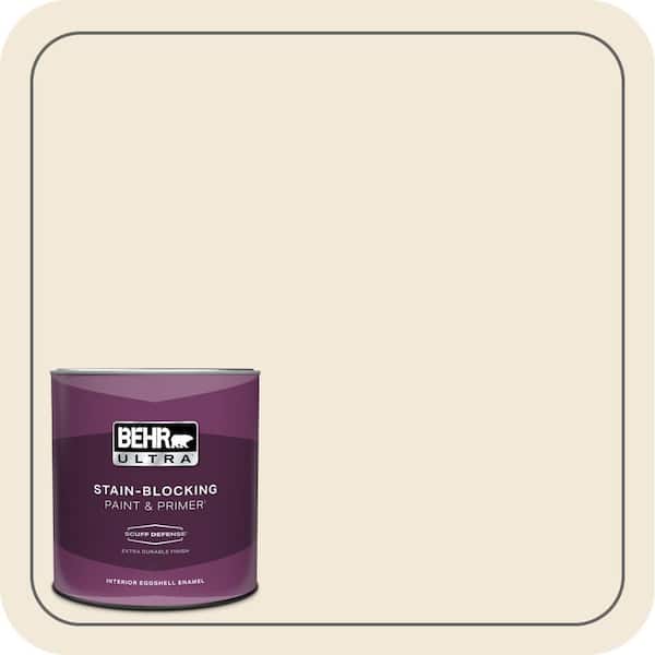 BEHR ULTRA 1 qt. #PPH-06 Rice Drink Extra Durable Eggshell Enamel Interior Paint & Primer