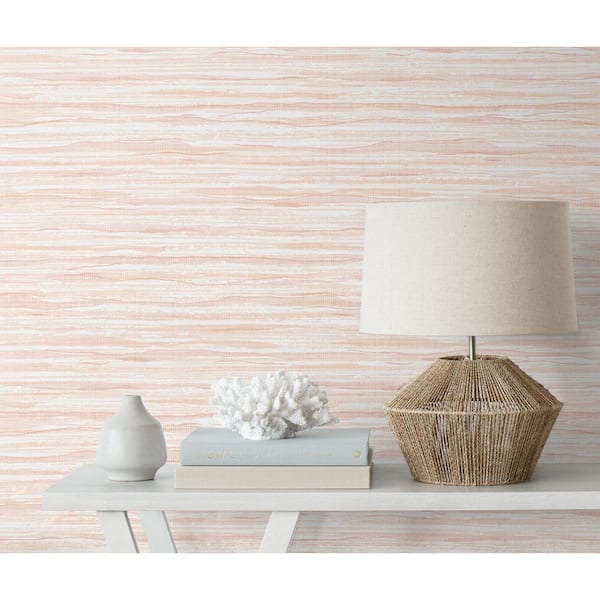Sunrise Skye Wave Stringcloth Paper Unpasted Wallpaper Roll 56 sq. ft.