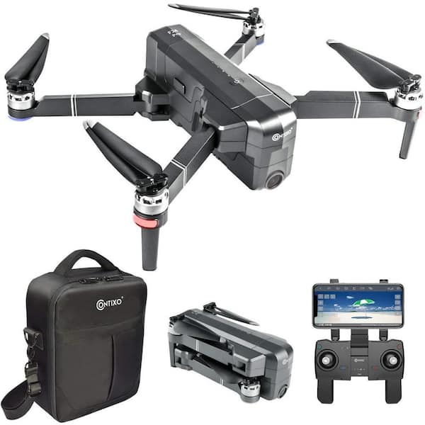 CONTIXO F24 Pro RC Black Quadcopter Drone 4K WiFi Camera Live Video Photos Altitude RTH GPS FPV Brushless Motors