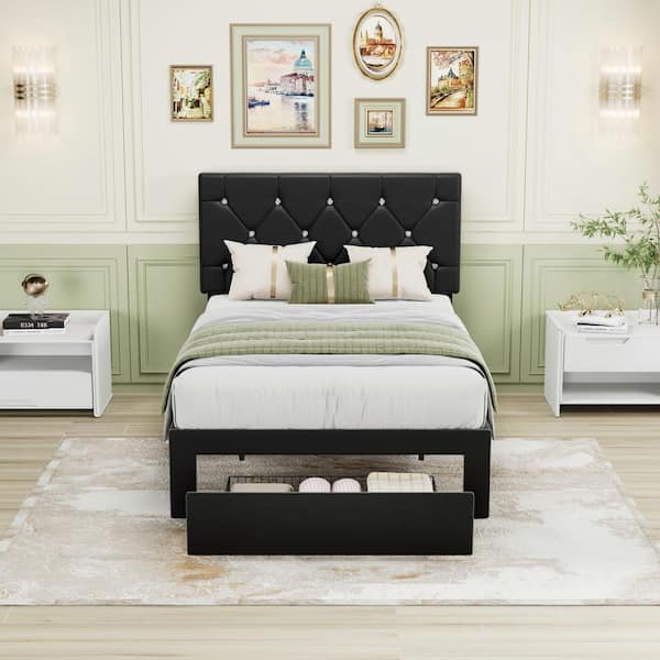 VECELO Queen 18 Inch Metal Platform Bed Frame with Under-bed