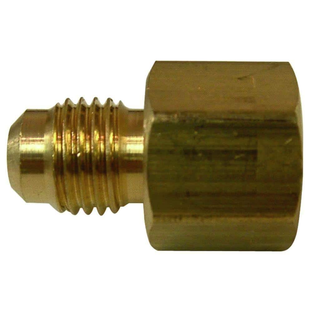 Brass 3/8" Npt Male to 3/8" Female Inverted Connector BMFI375375 @ Speed Tech