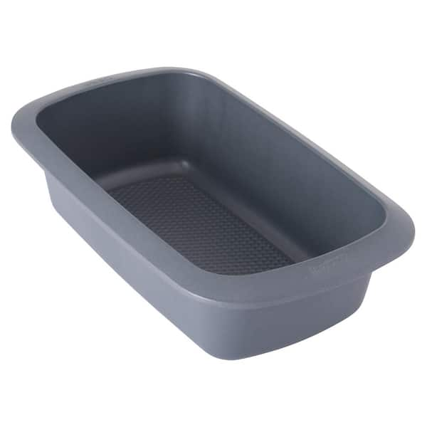 Nonstick Mini Loaf Pan , Carbon Steel Mini Bread Pan 8 Cavities, Non-toxic  & Easy Cleanup,Grey