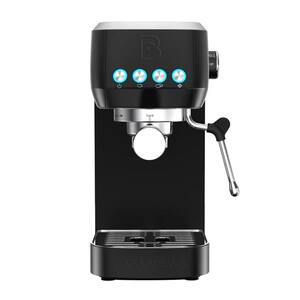 3700E 2 Cups Black Espresso Machine with Removable Water Tank Stainless Steel