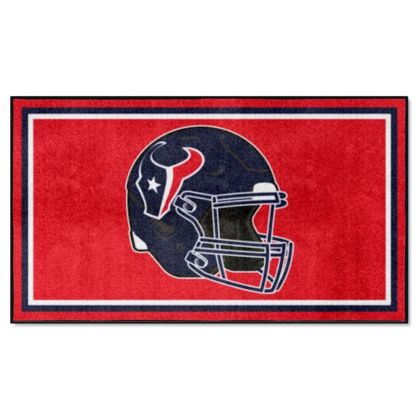 FANMATS Houston Texans Red 3 ft. x 5 ft. Plush Area Rug