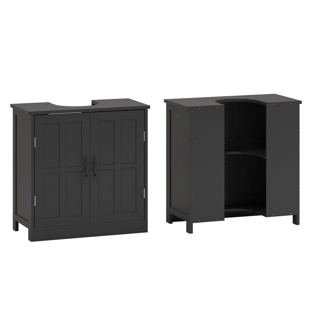 23.50 in. W Bath Vanity Cabinet without Top in Black with 2 Doors and Adjustable Shelf Unassembled price history on PriceWatchPro
