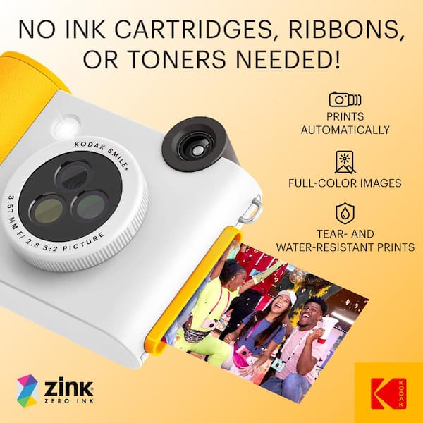 Kodak Smile Plus Wireless 2x3 Digital Instant Print Camera with