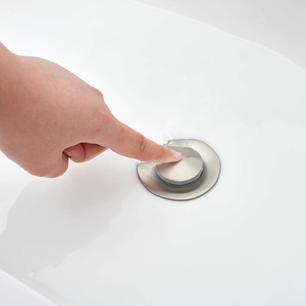 Larko Brushed Nickel 8 in. Widespread 2-Handle Bathroom Faucet