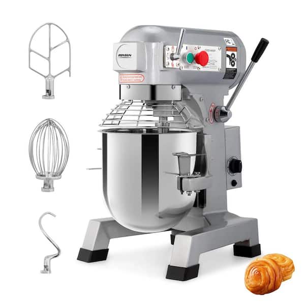 20 qt. 1100-Watt 3-Speed Electric Commercial Stainless Steel Stand Mixer with Dough Hook