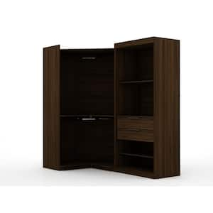 Ramsey Brown Open 2-Sectional Corner Closet (Set of 2)