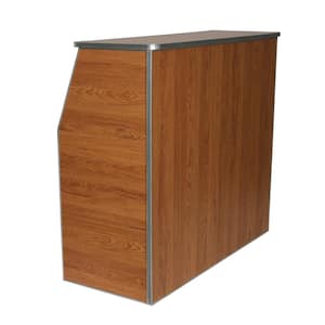 Wood Maple Woodgrain Portable Bar