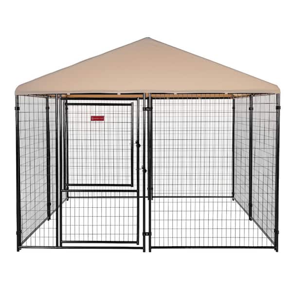 Lucky Dog STAY Series Presidential Khaki Kennel (10 ft. x 10 ft. x 6 ft.)
