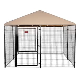 STAY Series Presidential (Coverage Area - 0.0023 -Acres ) In-Ground Kennel (10 ft. x 10 ft. x 6 in. H) Khaki