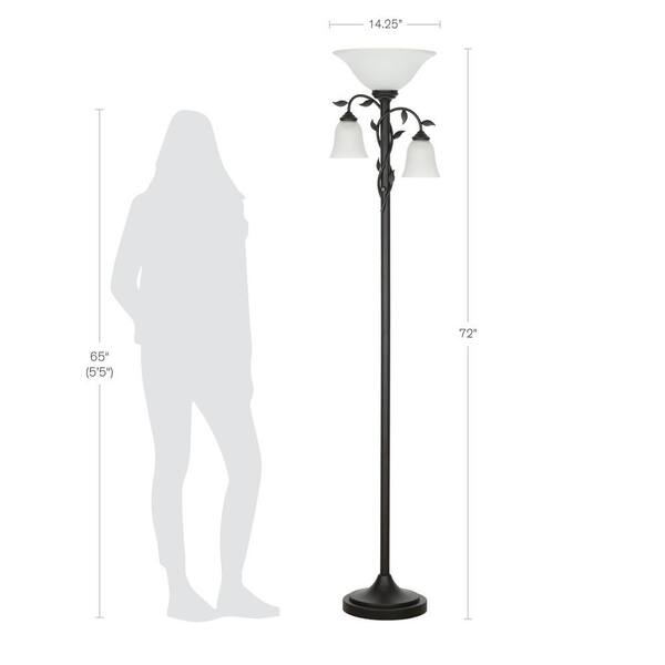 Cresswell 72 In Oil Rubbed Bronze, Traditional Style Floor Lamps