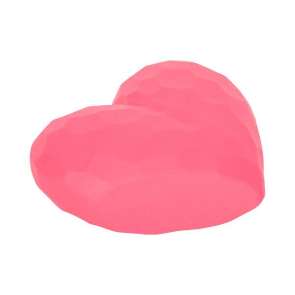 Liv & Skye Pink 8 in. x 8 in. Ceramic Heart Sculpture 20883 - The