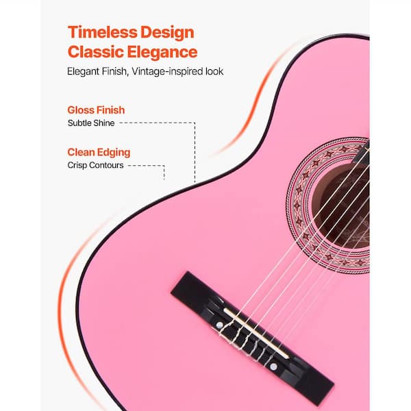 Rio 3/4 Size Roze Classical Guitar Pack voor kinderen beginners