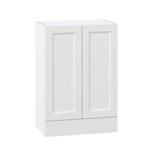 J COLLECTION Alton Painted 24 in. W x 35 in. H x 14 in. D in White Shaker Assembled Wall Kitchen Cabinet with a Drawer