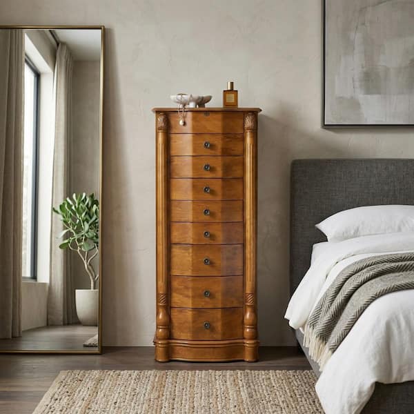 Hives and Honey Elizabeth Walnut Jewelry Armoire