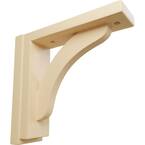2-1/2 in. x 8-3/4 in. x 8-1/4 in. Maple Reece Shelf Bracket