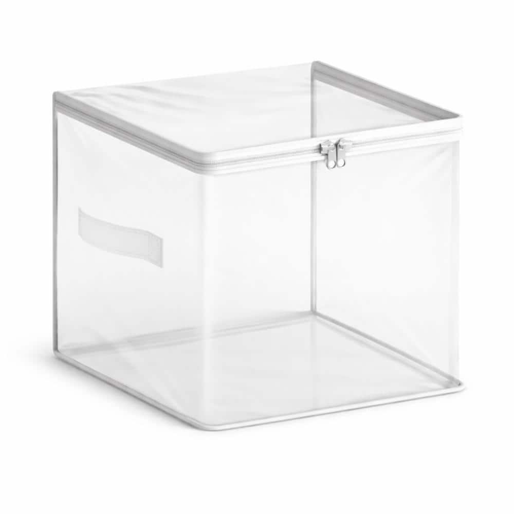 Foldable Clear Storage Bags with Zipper & Handles, for Clothes & Blankets, 40L, Single price history on PriceWatchPro