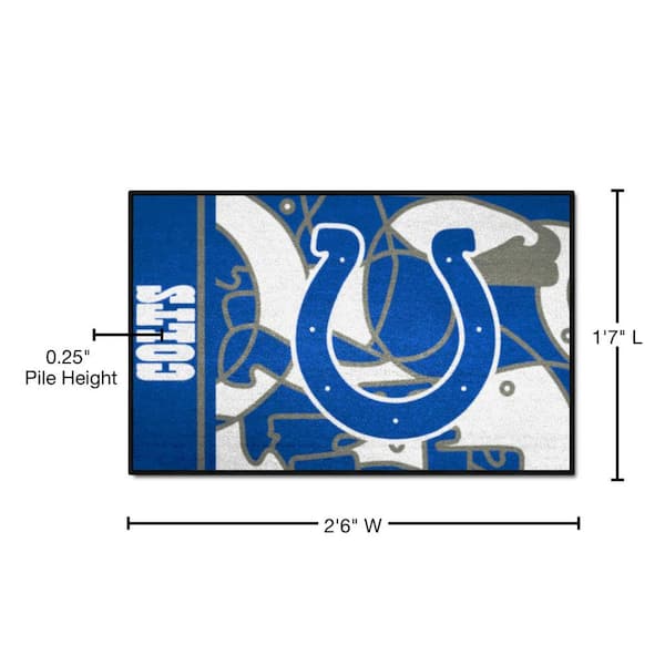 Officially Licensed NFL Indianapolis Colts Vintage Logo Football Rug