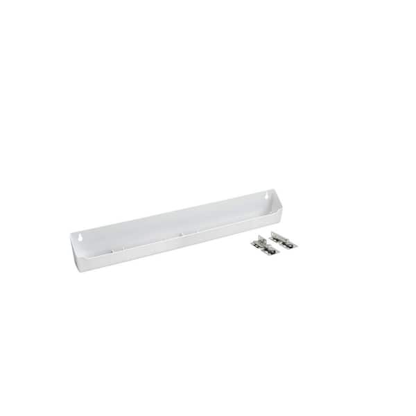 22 in. White Polymer Cabinet Door/Drawer Kitchen TipOut, Sink Front Tray for Base Cabinets