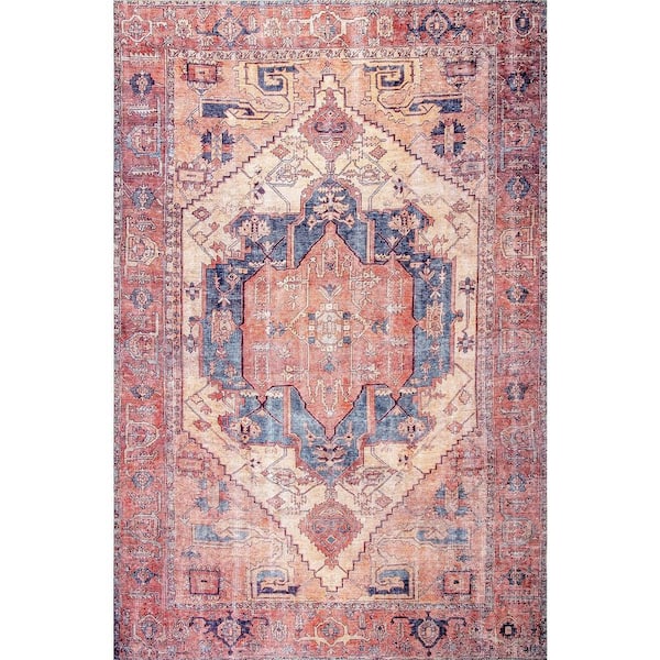 nuLOOM Transitional Leslie Peach Doormat 2 ft. x 3 ft. Area Rug