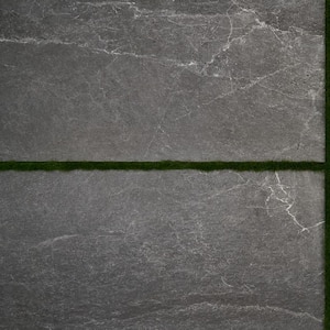 LithoTech 23.62 in. x 47.24 in. x 0.78 in. Graphite Gray Matte Porcelain Floor Paver Tile (7.74 sq. ft./Each)