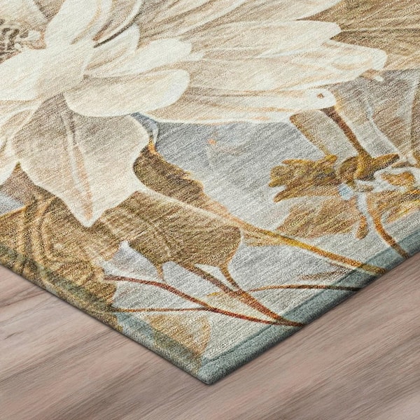 Chantille Machine Washable Indoor/Outdoor Abstract ACN2932 Beige 10 ft. x 14 ft. Area Rug