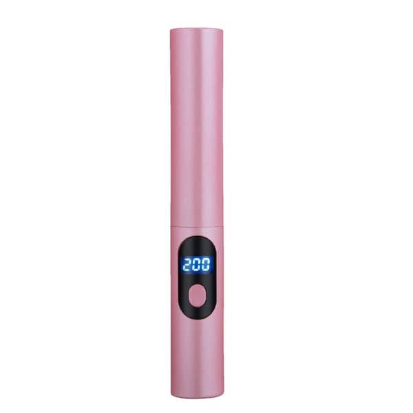 Aoibox 7.28 in. x 1.18 in. x 1.1 in. Personal Care Hair Straightener in Pink Finish 110-240V Hair Styling Comb Curling Iron
