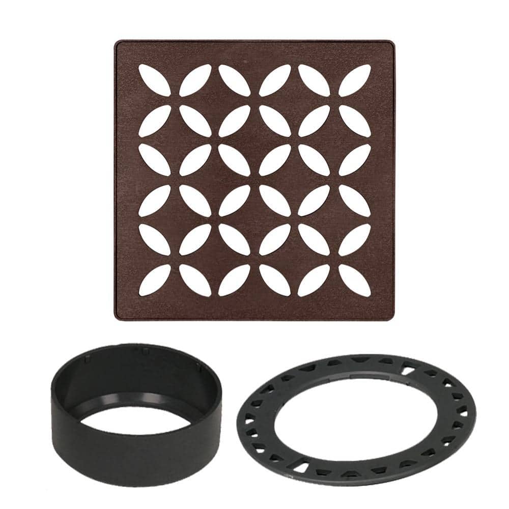 Kerdi-Drain 4 in. Bronze Floral Drain Grate price history on PriceWatchPro