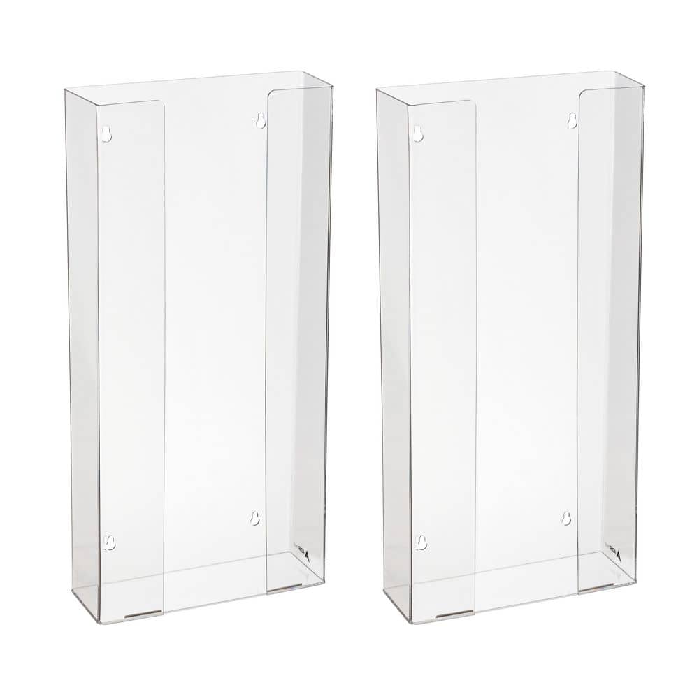 Quad Box Capacity Acrylic Glove Dispenser (2-Pack)