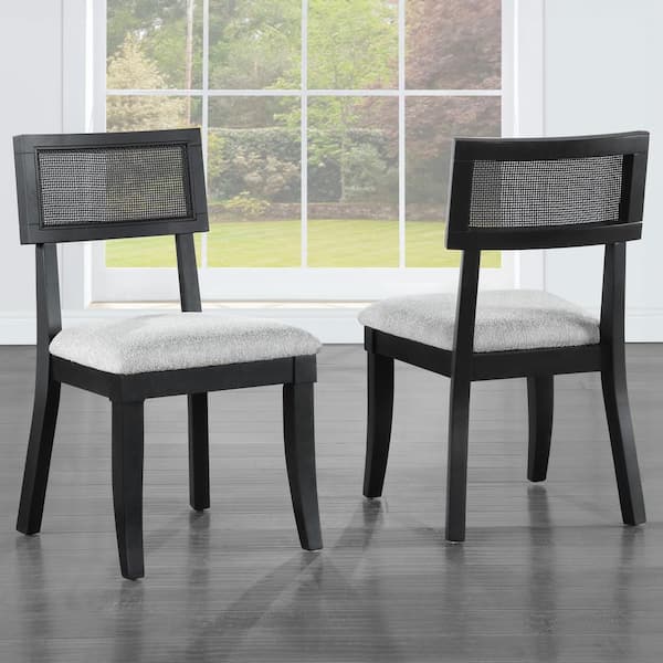Steve Silver Colvin Black Polyester Side Chair Set of 2