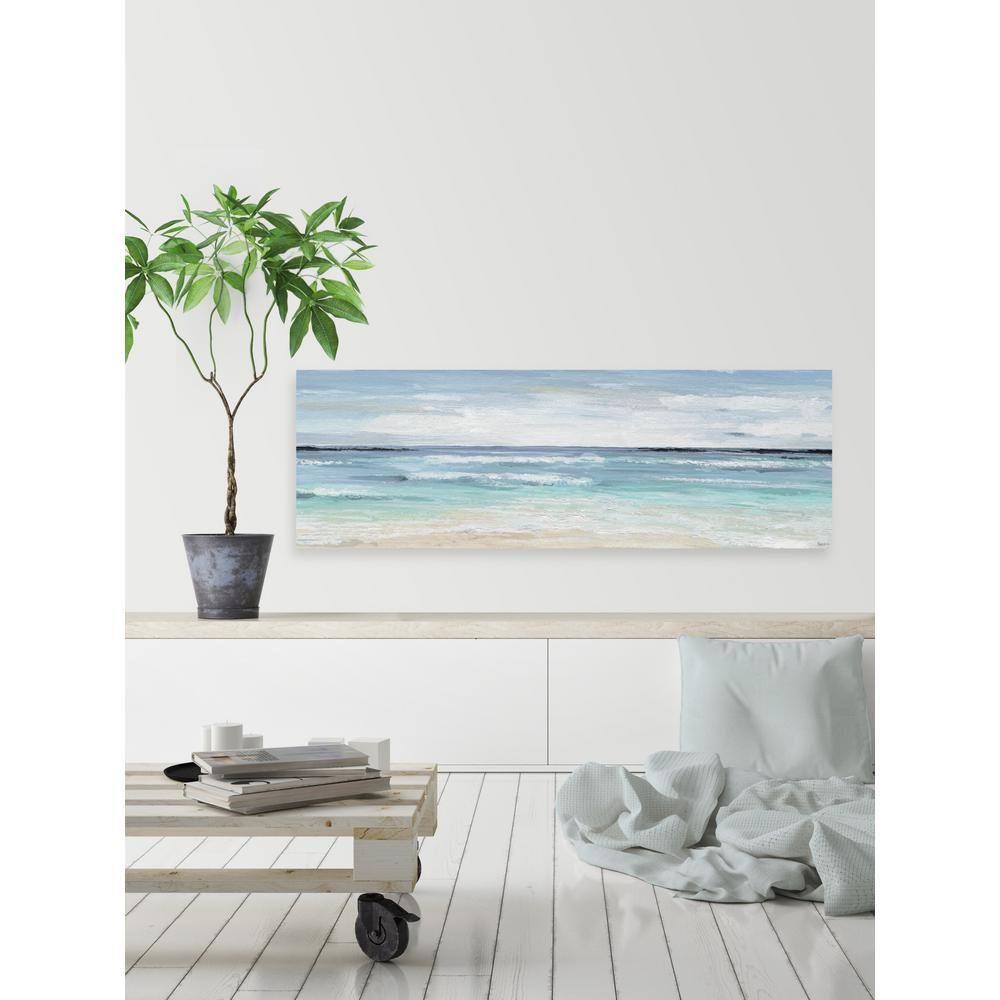 Crashing Ocean Waves Panoramic Canvas Wall Art