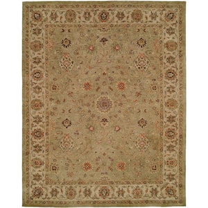 Green/Ivory 2 ft. x 3 ft. Area Rug