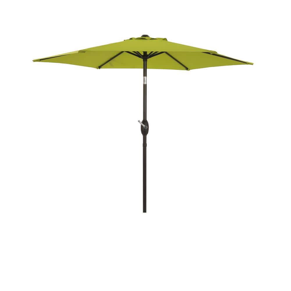 7.5 ft. Polyester Market Patio Umbrella in Lemon Green