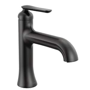 Delta Trinsic Single Handle Single Hole Bathroom Faucet with Drain