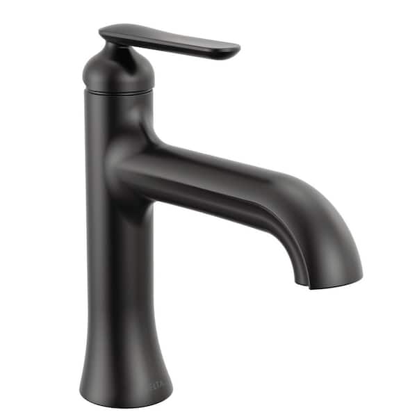 Bonacci Single Handle Single Hole Bathroom Sink Faucet in Matte Black