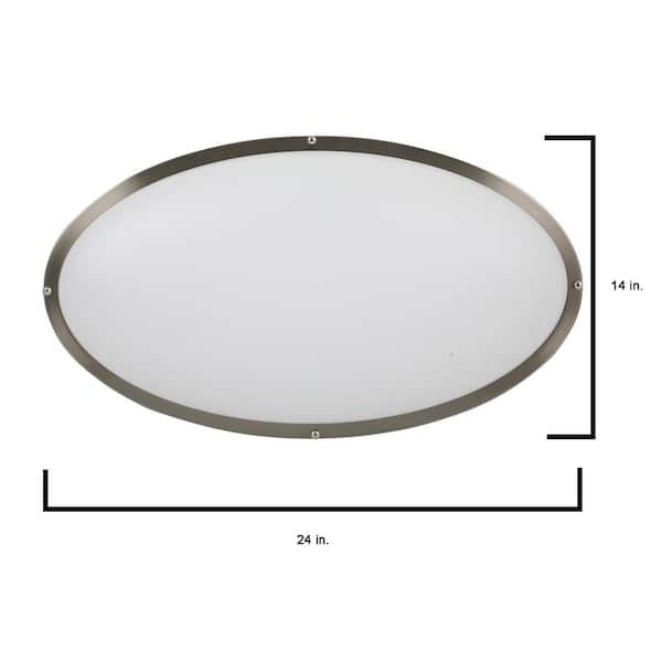 EnviroLite 24 in. Brushed Nickel Integrated LED Selectable CCT