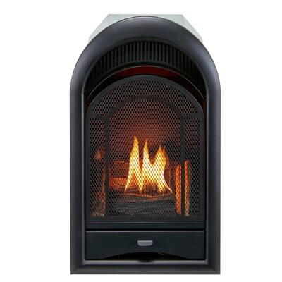 Ventless Fireplace Insert Thermostat Control Arched Door - 10,000 BTU