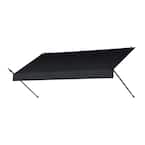 8 ft. Designer Manually Retractable Awning (36.5 in. Projection) in Ebony