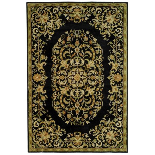 SAFAVIEH Heritage Black 5 ft. x 8 ft. Border Area Rug