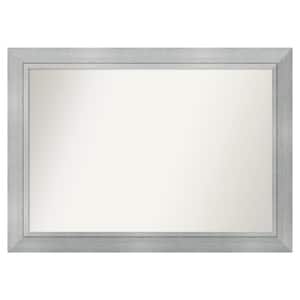 Romano Silver 53.25 in. x 38.25 in. Custom Non-Beveled Wood Framed Batthroom Vanity Wall Mirror