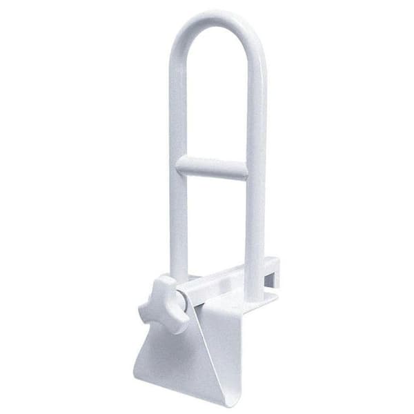 Medline 14 in. Tall x 1 in. Dia Stainless Steel Bathtub Safety Rail in White
