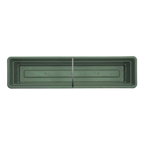 Bloem Dura Cotta 5.75 in. H X 30 in. W X 7.5 in. D Resin Window Box Chocolate