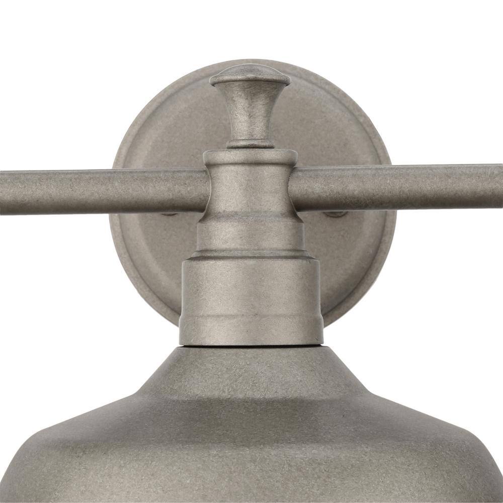 Kimball Galvanized Steel 3-Light Bathroom Vanity Fixture